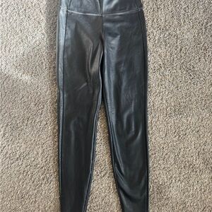 Black Faux Leather Leggings